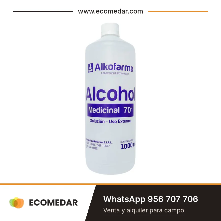 Alcohol medicinal 70° Alkofarma de 1 litro