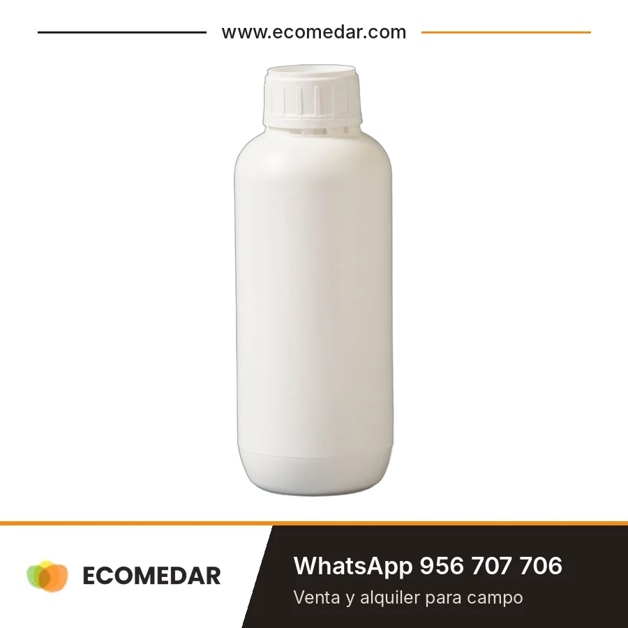 Frasco de plástico de 1 litro para muestras de agua